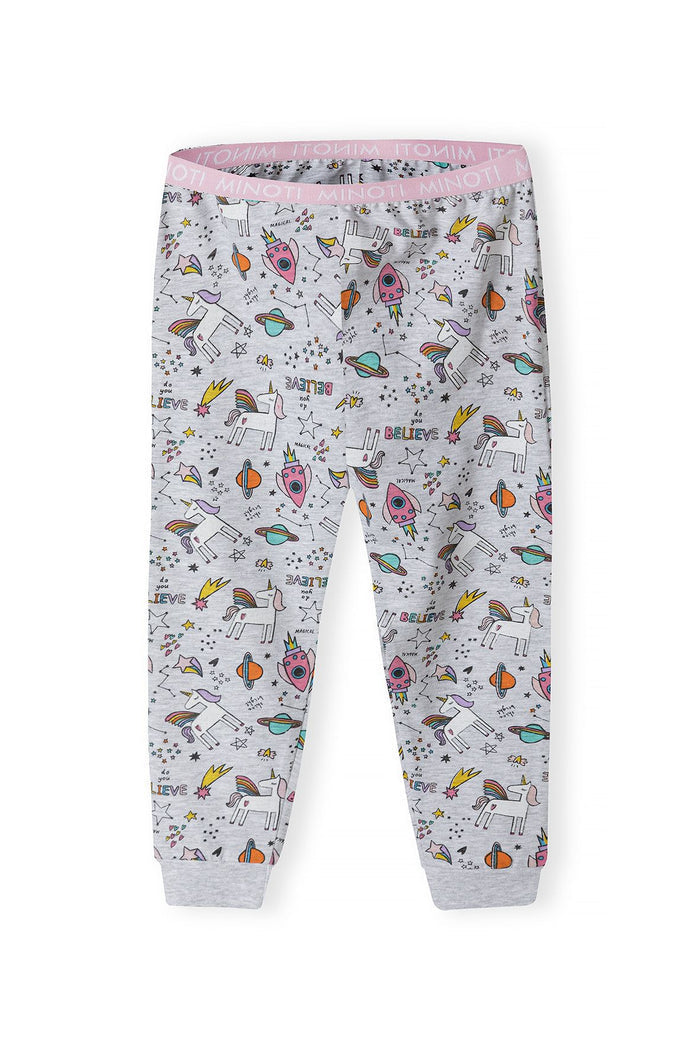 Pyjama Set, Unicorn Space Print, Grey - 5