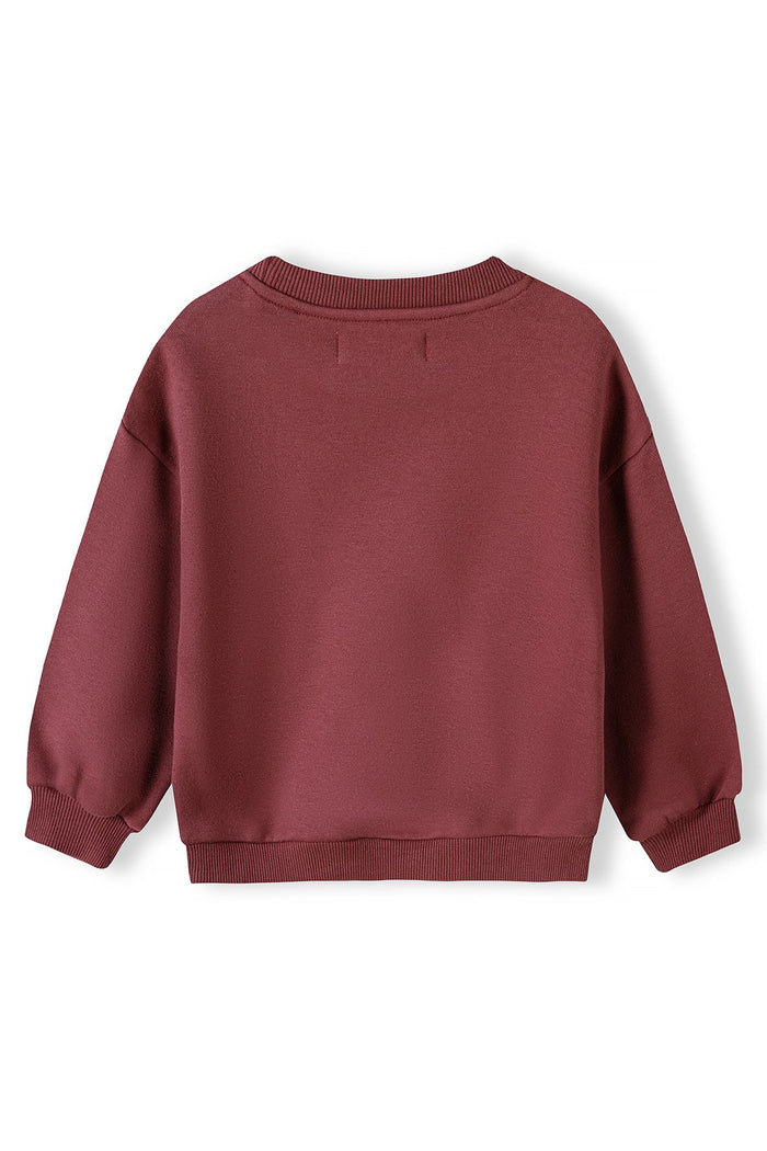 Crew Sweatshirt London Print Burgundy - 3