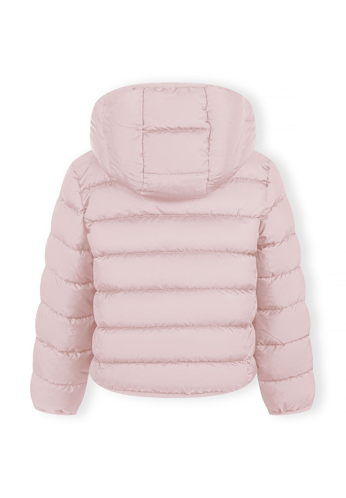 Quilted Puffer Jacket, Pink, Hooded - 3