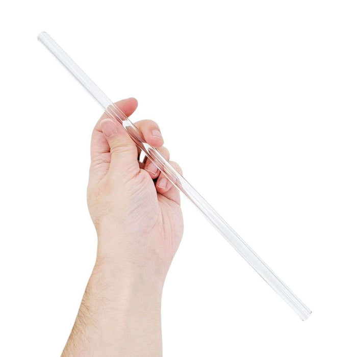 Glass Straw - Straight XL - 12 Inch for 40-44 oz Cups and Water Bottles by DrinkingStraws.Glass