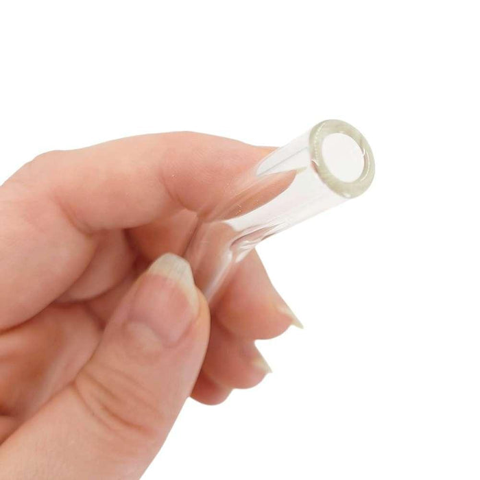Glass Straws - Smoothie - Bent (Single) by DrinkingStraws.Glass