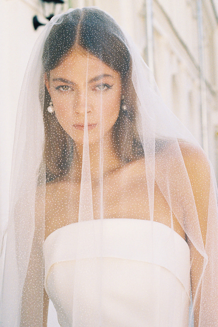 Glitter Tulle Veil