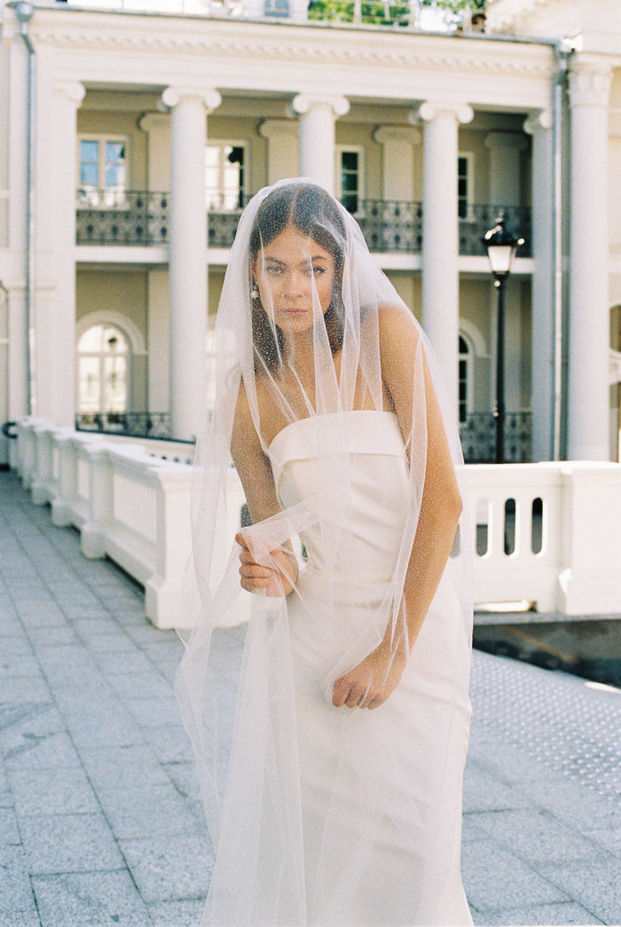 Glitter Tulle Veil