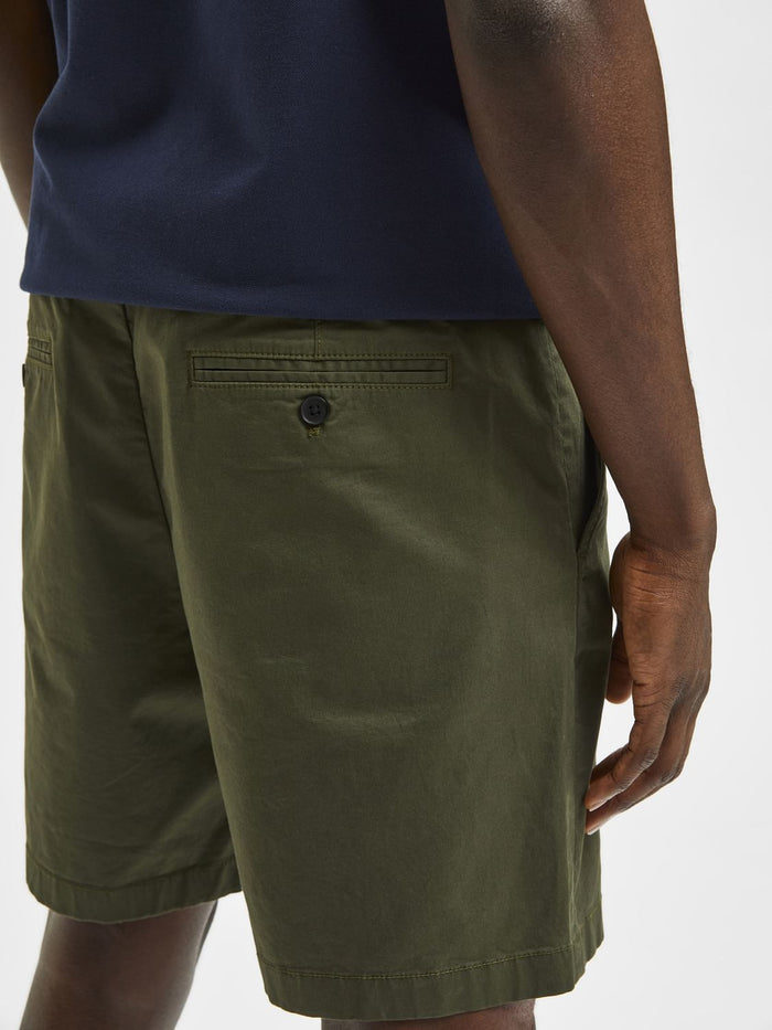 Green Chino Shorts