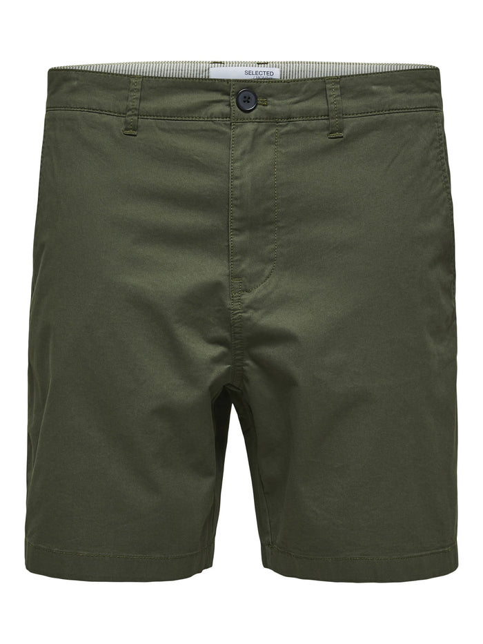 Green Chino Shorts