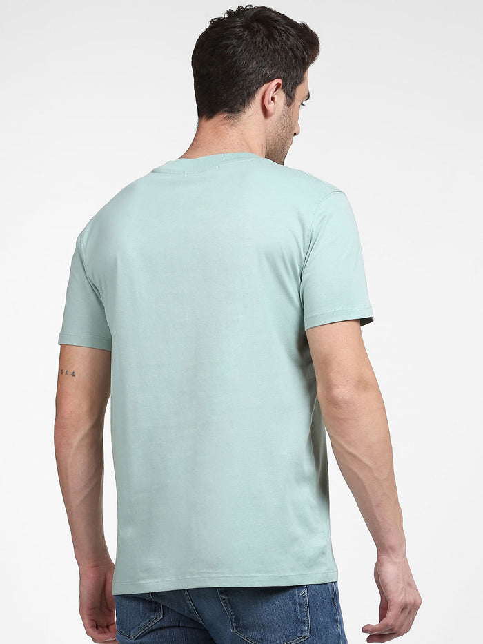 Green Graphic Print Crew Neck T-Shirt