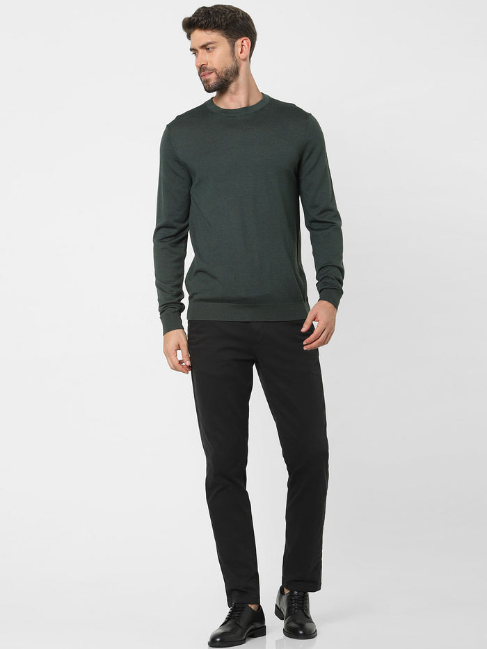 Green Knit Pullover