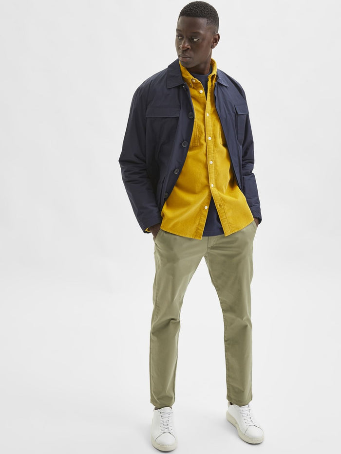 Green Mid Rise Chinos