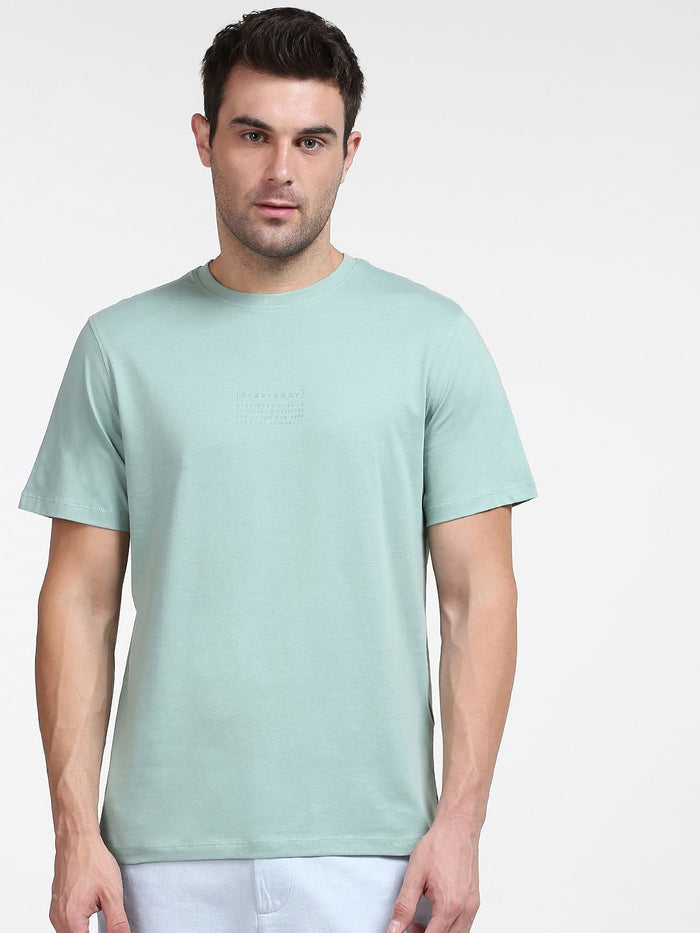 Green Organic Cotton Crew Neck T-Shirt