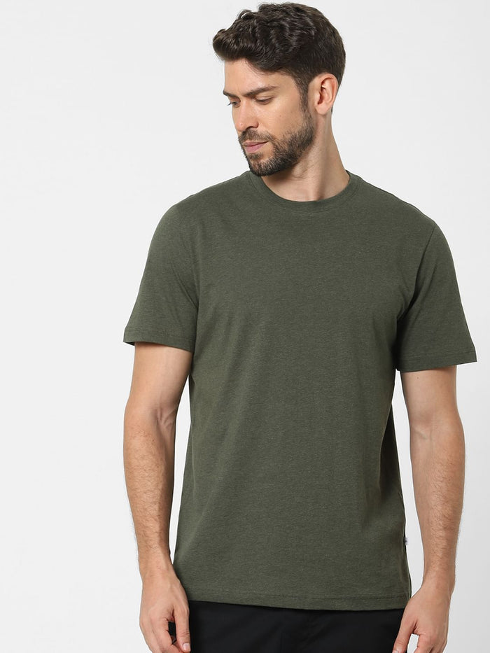 Green Organic Cotton Crew Neck T-Shirt