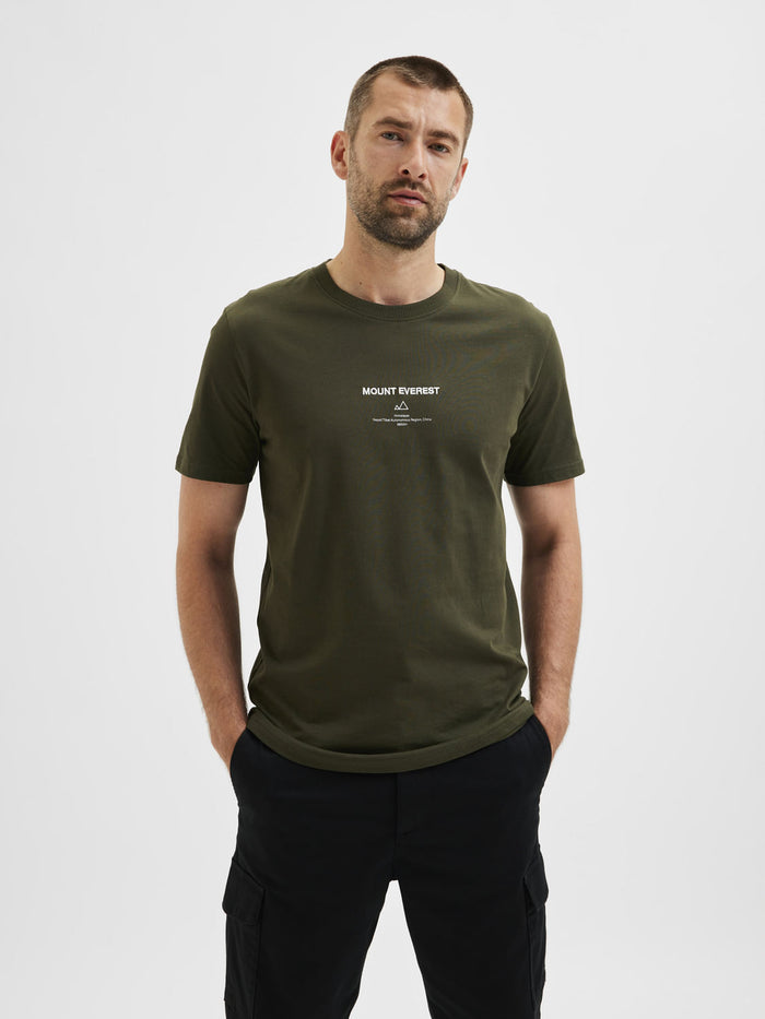 Green Organic Cotton Crew Neck T-Shirt