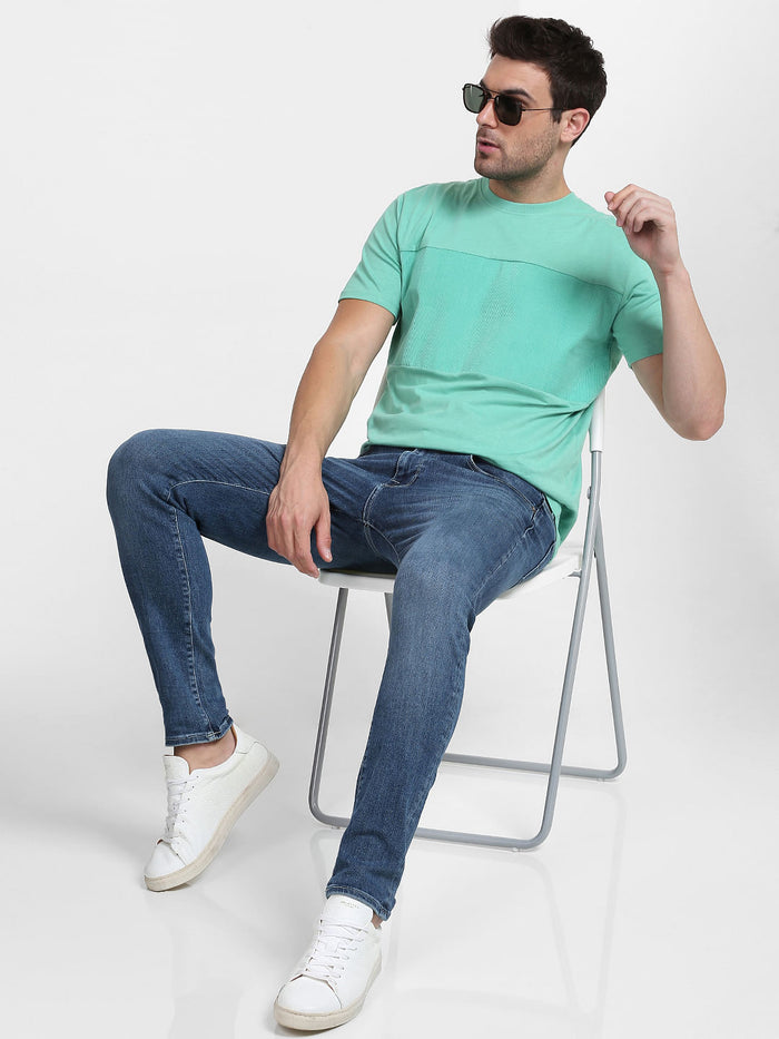 Green Organic Cotton Crew Neck T-Shirt
