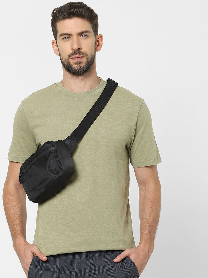 Green Organic Cotton Crew Neck T-Shirt
