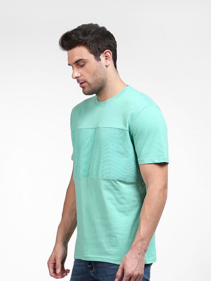 Green Organic Cotton Crew Neck T-Shirt