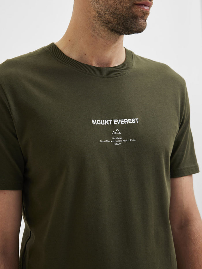 Green Organic Cotton Crew Neck T-Shirt