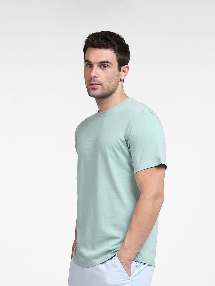 Green Organic Cotton Crew Neck T-Shirt