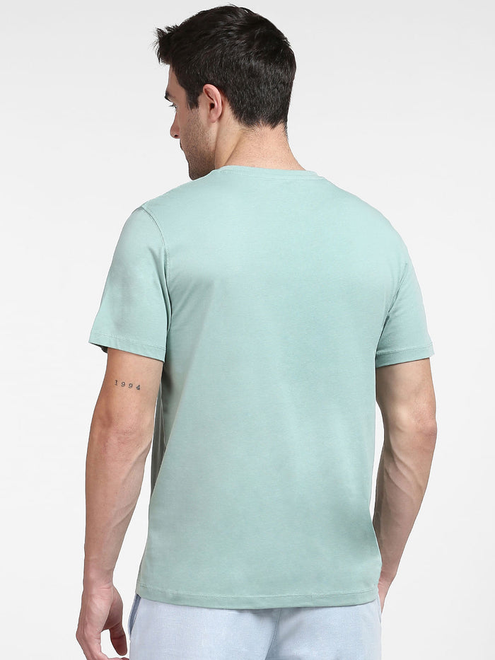Green Organic Cotton Crew Neck T-Shirt