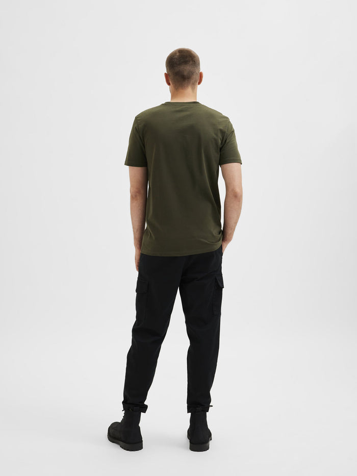 Green Organic Cotton Crew Neck T-Shirt