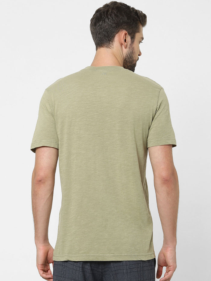 Green Organic Cotton Crew Neck T-Shirt
