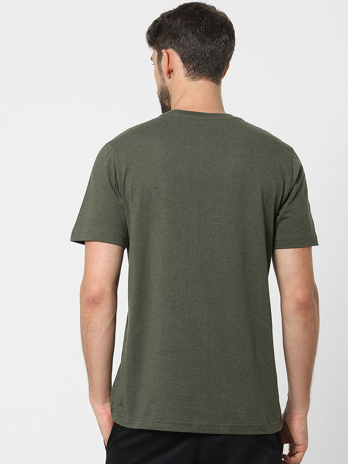 Green Organic Cotton Crew Neck T-Shirt