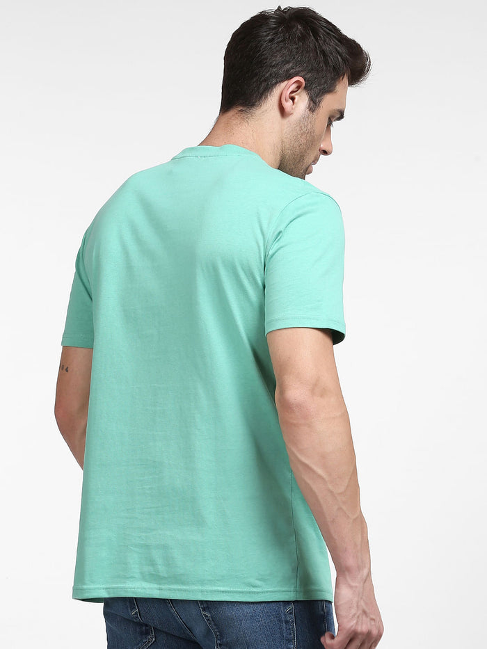 Green Organic Cotton Crew Neck T-Shirt