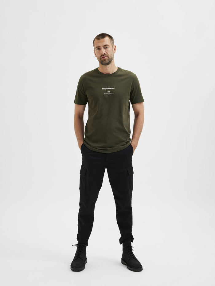 Green Organic Cotton Crew Neck T-Shirt