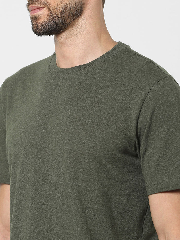 Green Organic Cotton Crew Neck T-Shirt