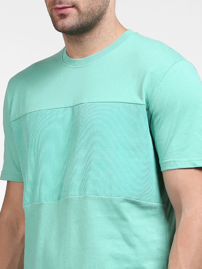 Green Organic Cotton Crew Neck T-Shirt