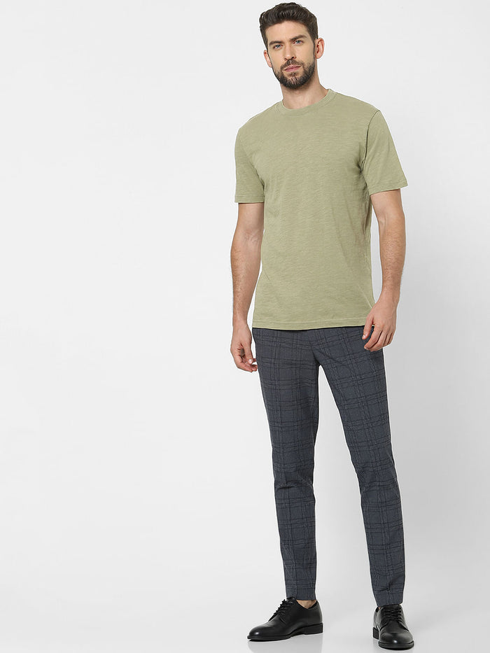 Green Organic Cotton Crew Neck T-Shirt