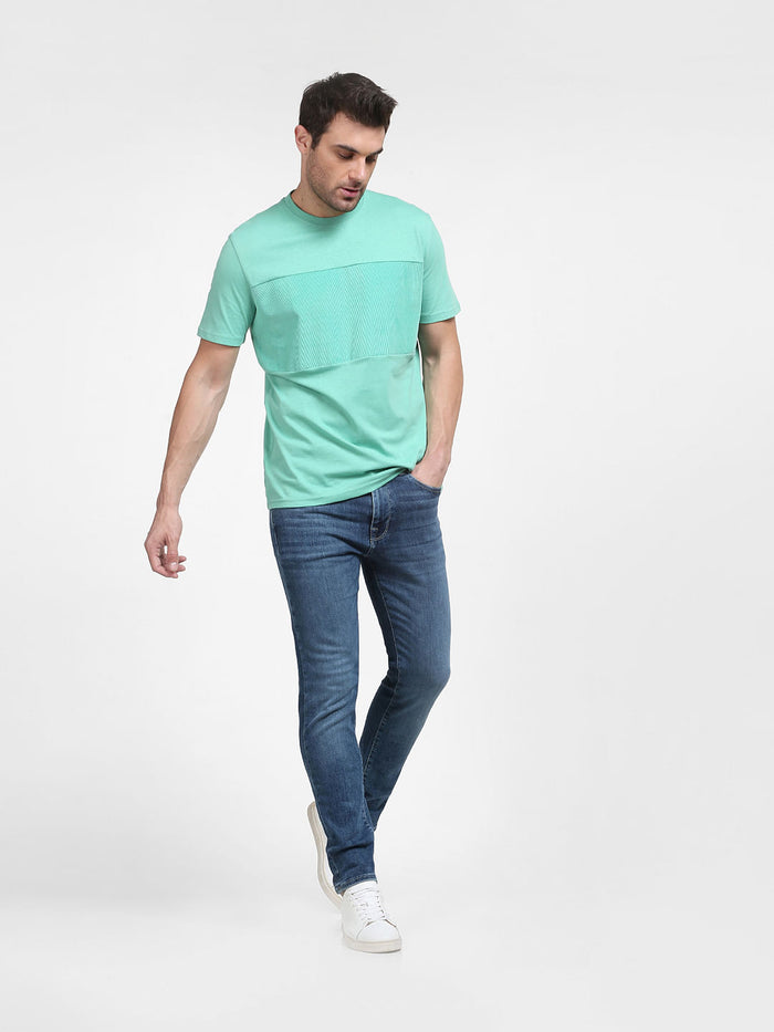 Green Organic Cotton Crew Neck T-Shirt