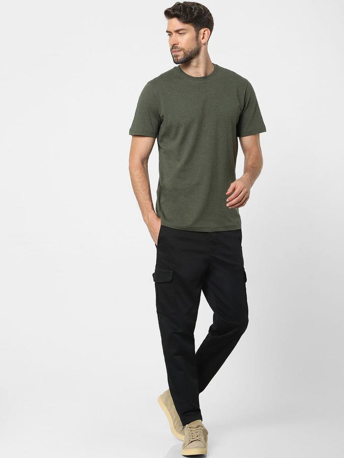 Green Organic Cotton Crew Neck T-Shirt