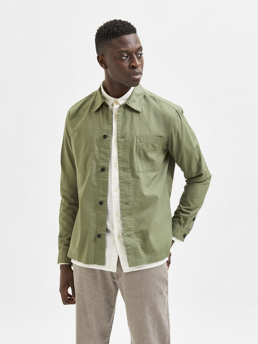 Green Organic Cotton Overshirt