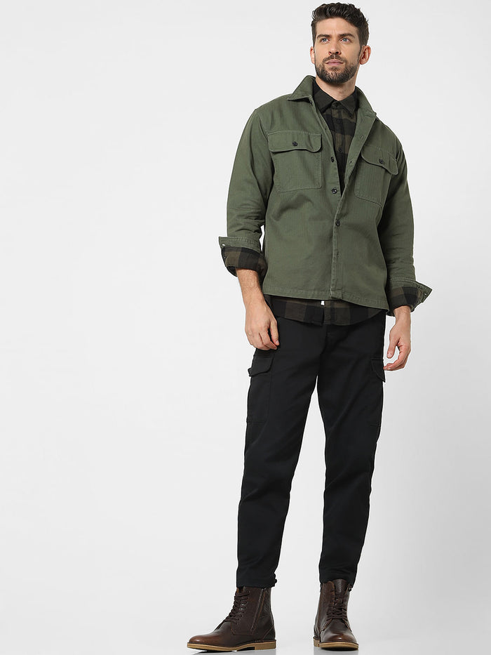 Green Organic Cotton Overshirt