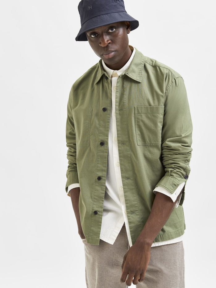 Green Organic Cotton Overshirt