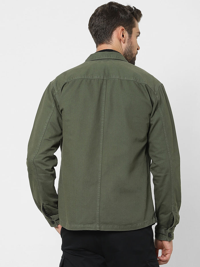 Green Organic Cotton Overshirt