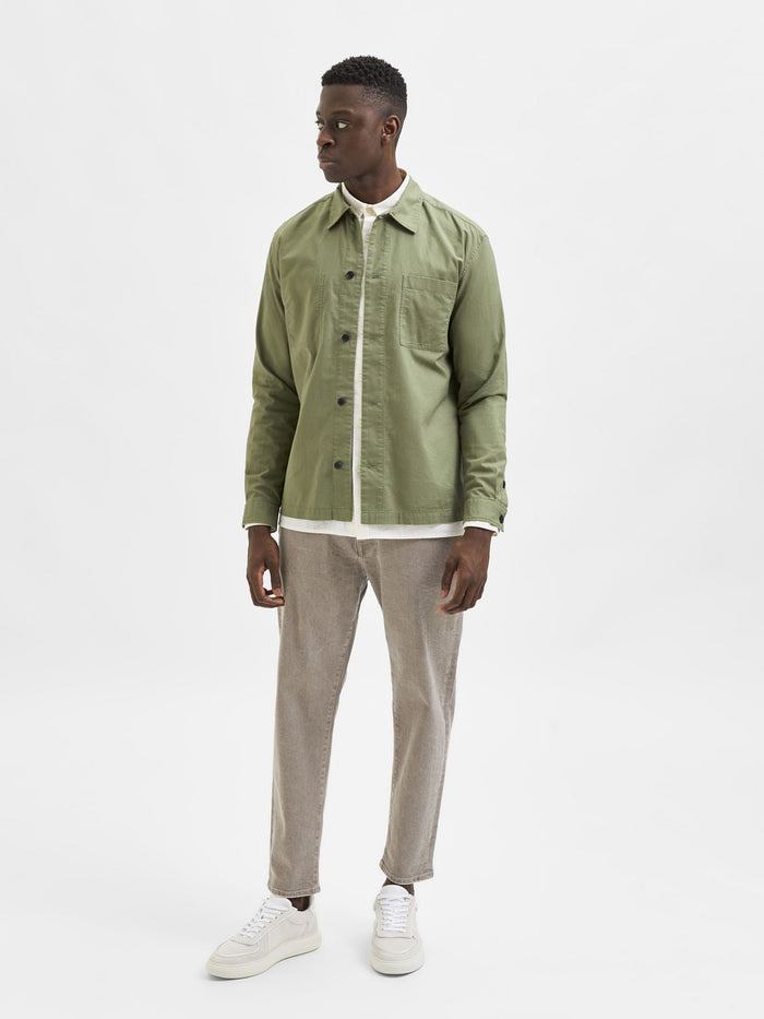 Green Organic Cotton Overshirt