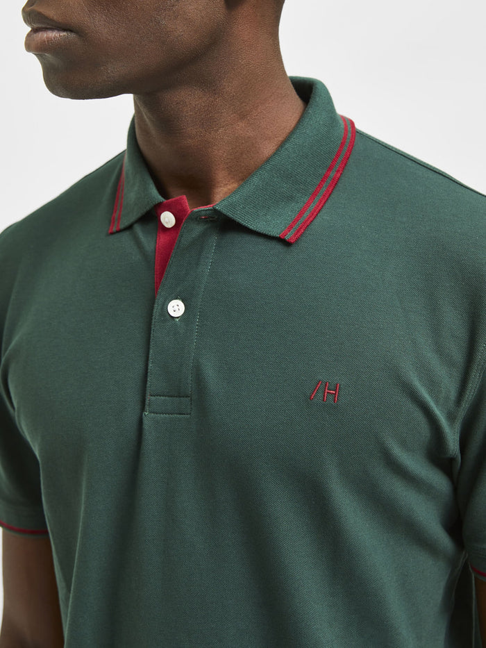 Green Organic Cotton Polo Neck T-Shirt
