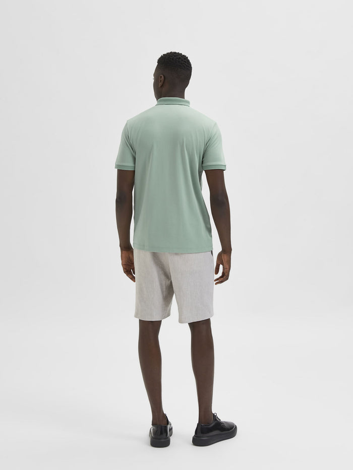 Green Organic Cotton Polo Neck T-Shirt