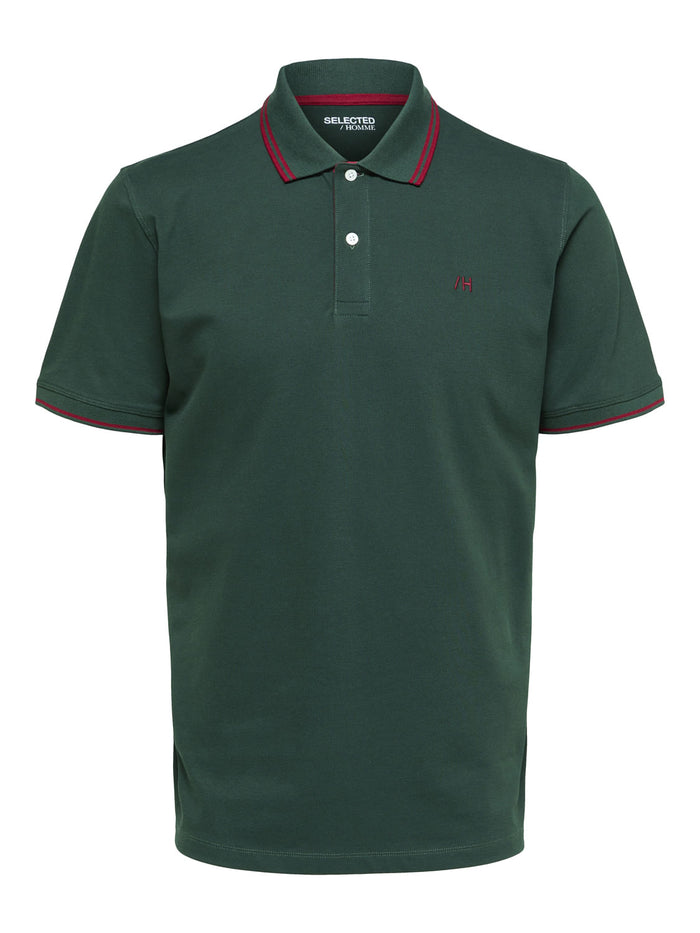Green Organic Cotton Polo Neck T-Shirt