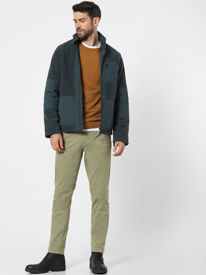 Green Organic Cotton Slim Fit Chinos