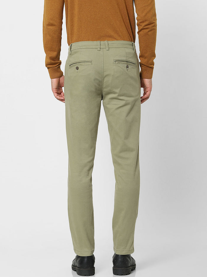 Green Organic Cotton Slim Fit Chinos