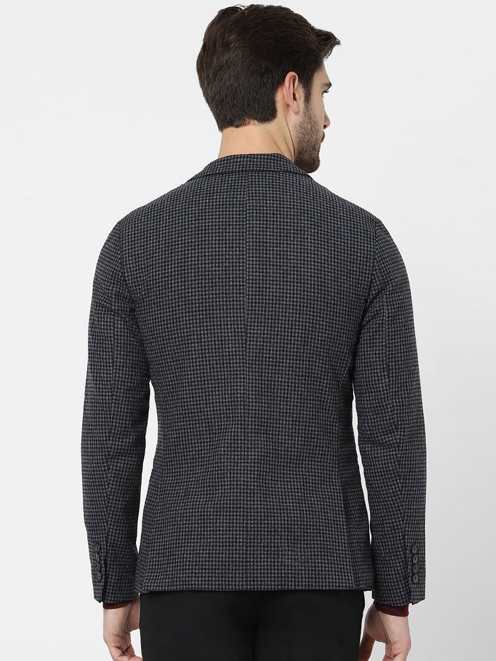 Grey Check Formal Blazer