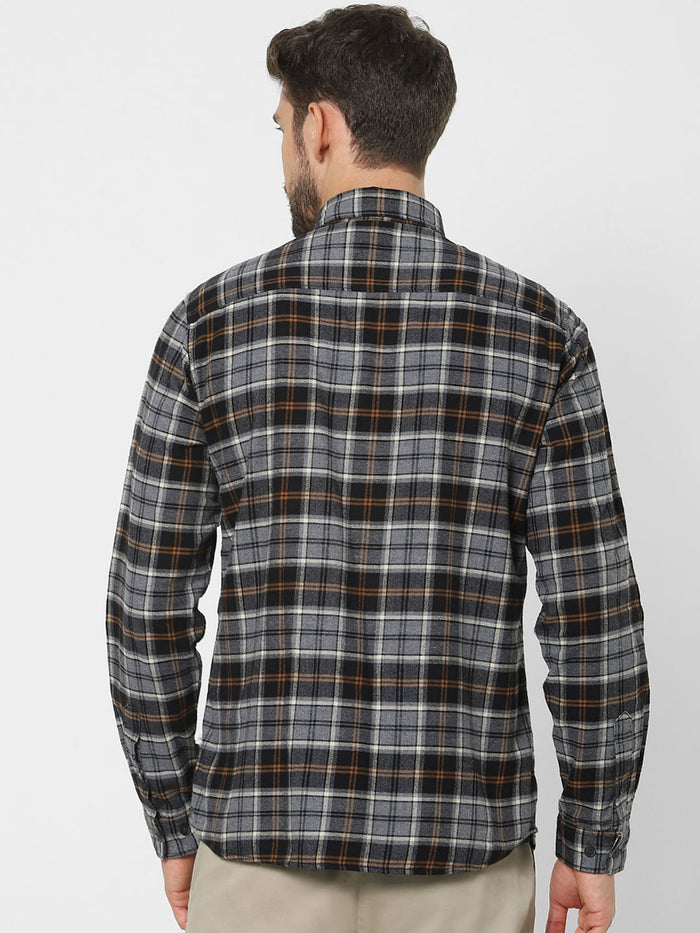 Grey Check Organic Cotton Full Sleeves Shirt