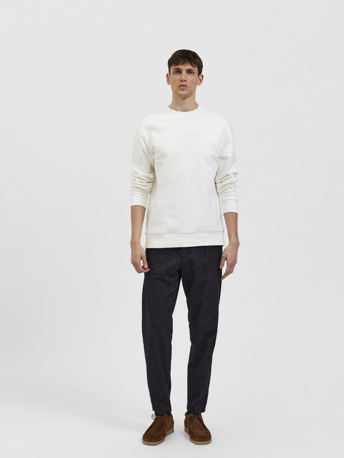 Grey Mid Rise Semi-Tailored Chinos