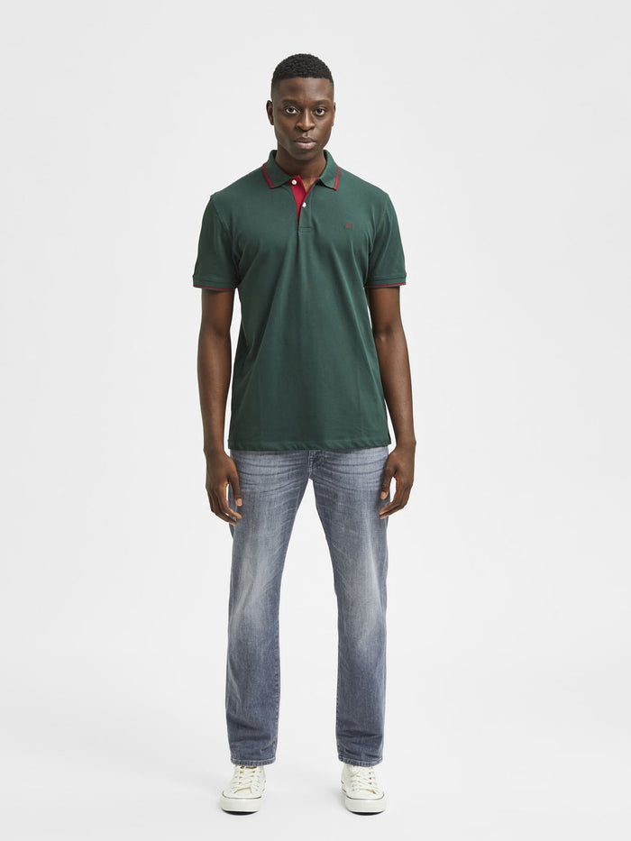 Grey Mid Rise Straight Jeans