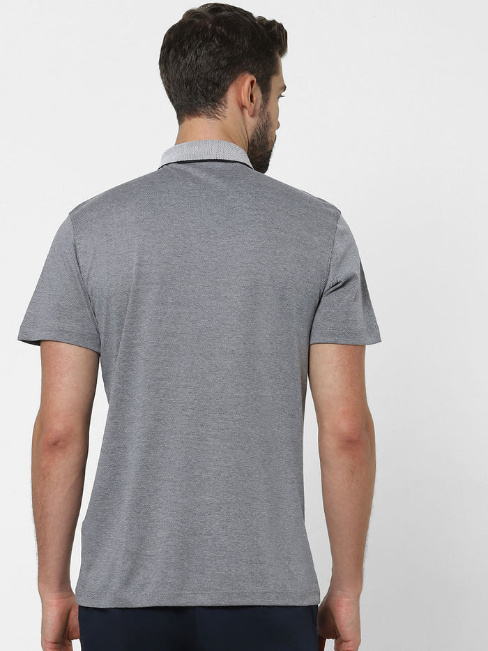 Grey Polo Neck T-Shirt