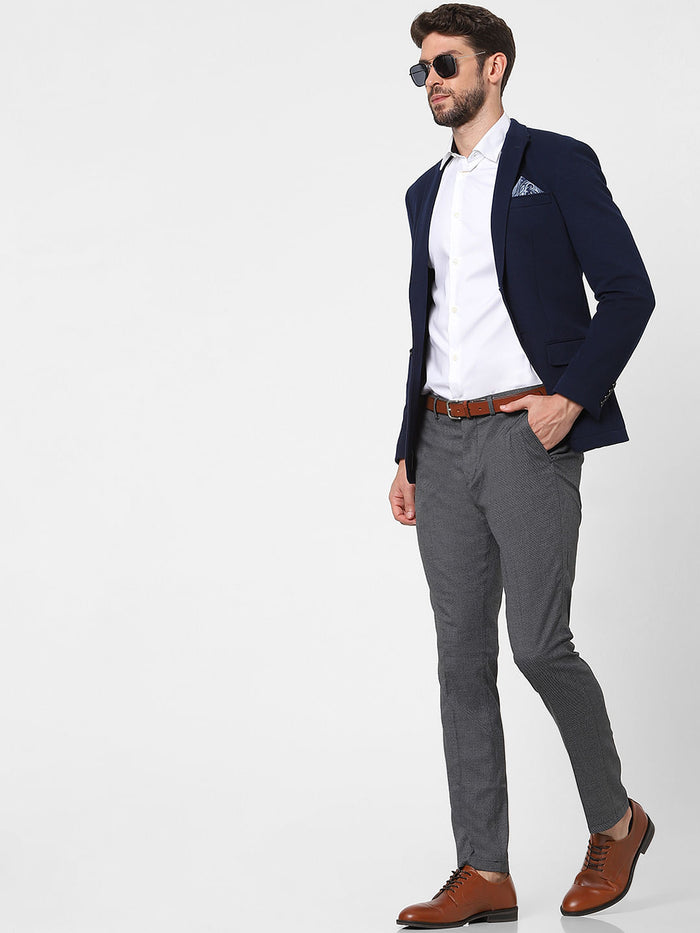 Grey Slim Fit Trousers