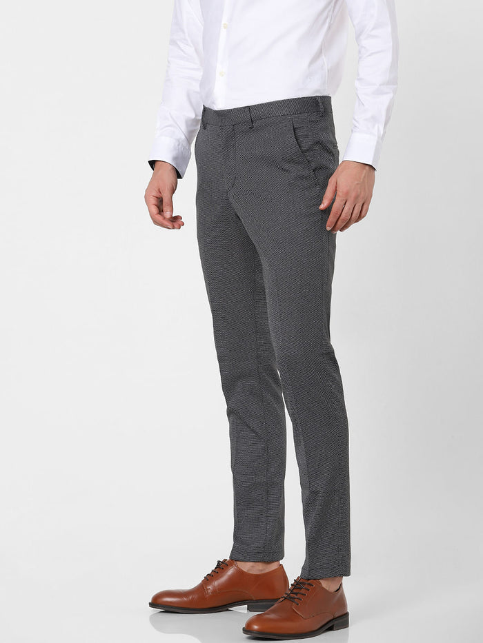 Grey Slim Fit Trousers