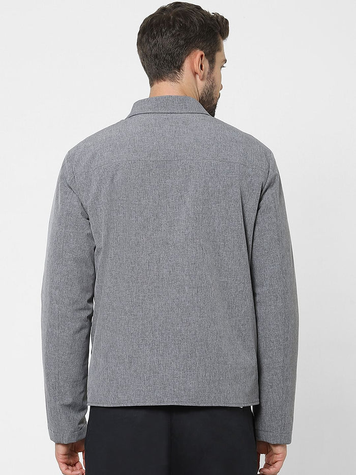 Grey Solid Jacket