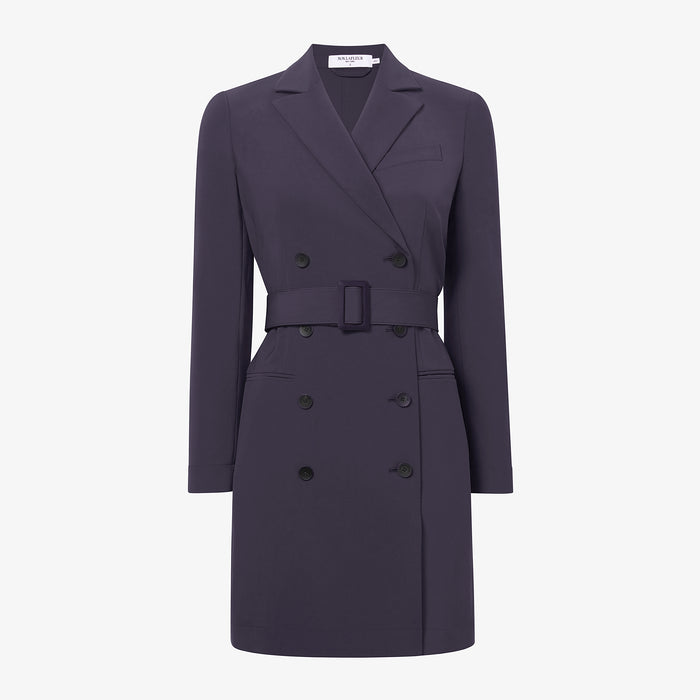 packshot image of the gwynne dress in cool charcoal